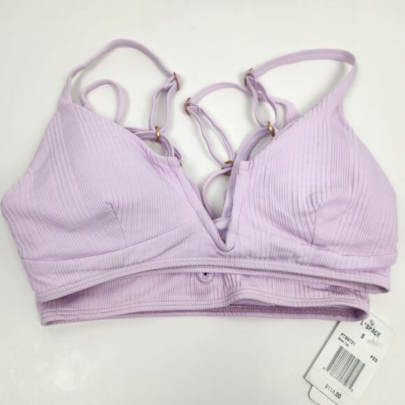 L*Space Siren Bikini Top in Peony Purple Size Medium - Picture 5 of 5